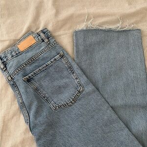 Mango high-rise wide leg jeans size 6